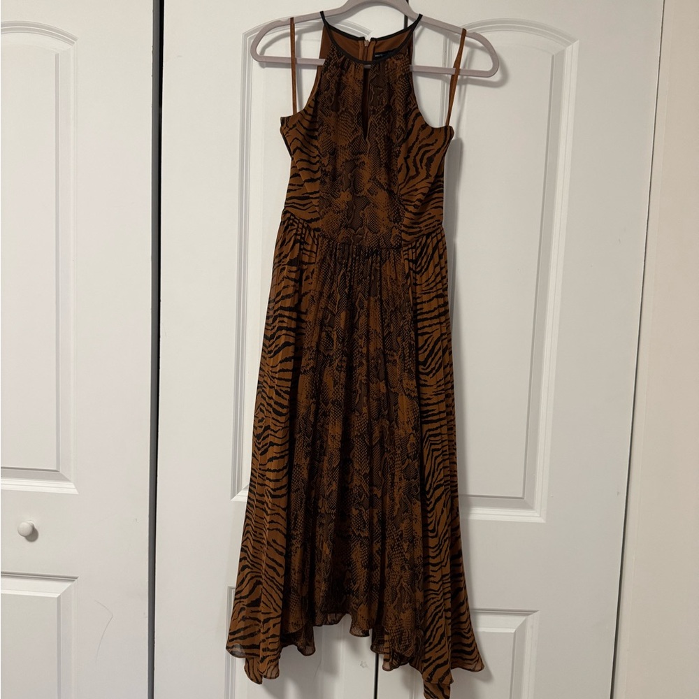 White House Black Market Animal Print Dress